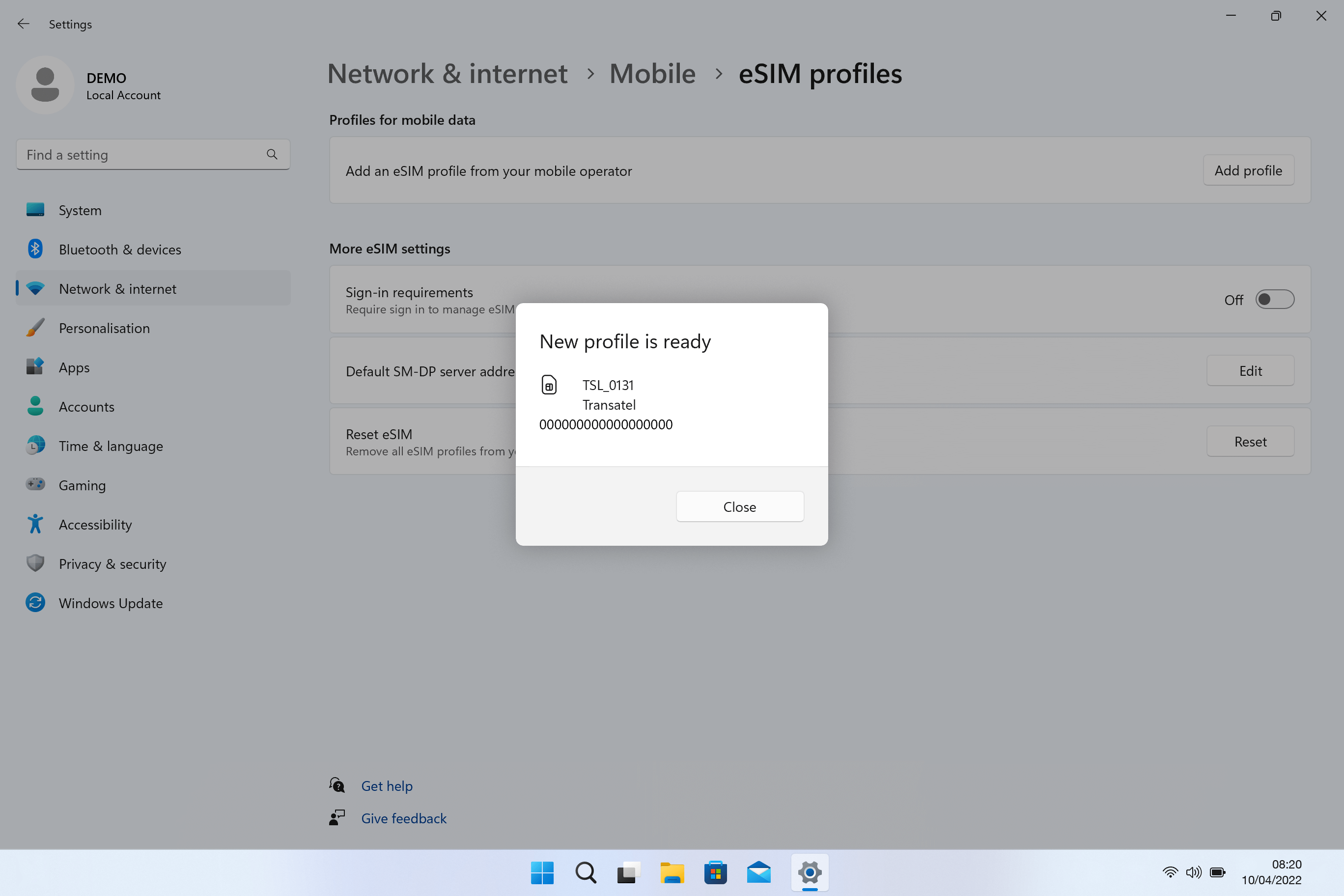 Comment installer une eSIM sur un ordinateur portable Windows 11 (Tuto  officiel de Ubigi) 