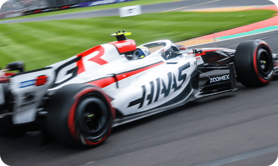 Formula 1 car on track