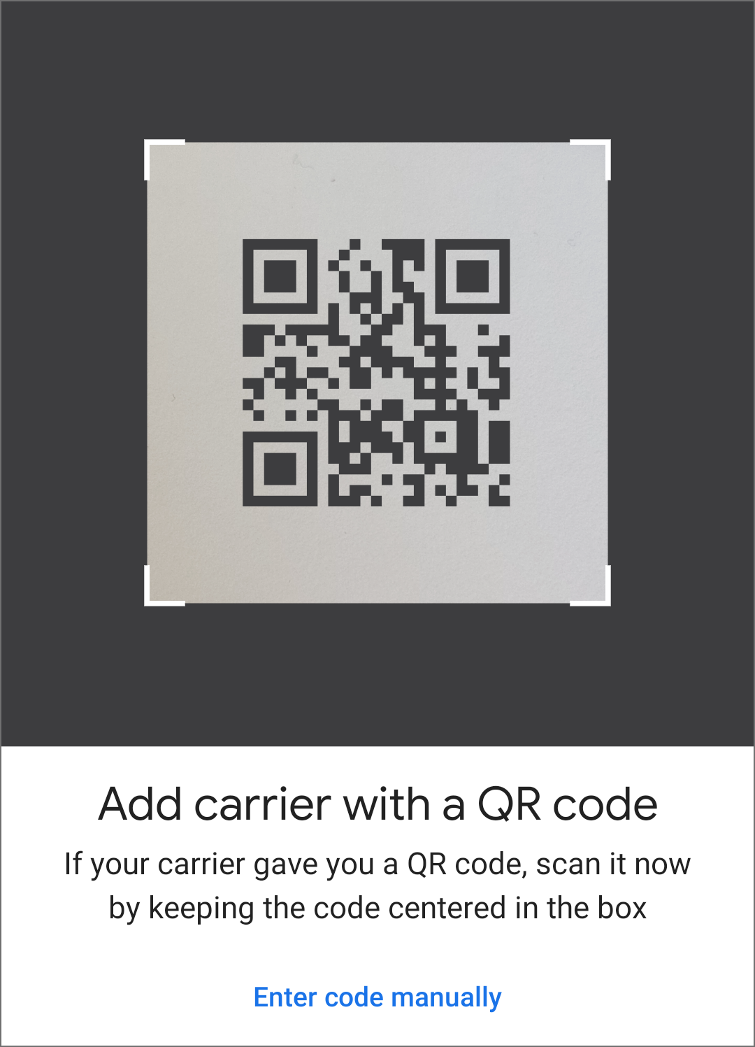 Android scan QR code