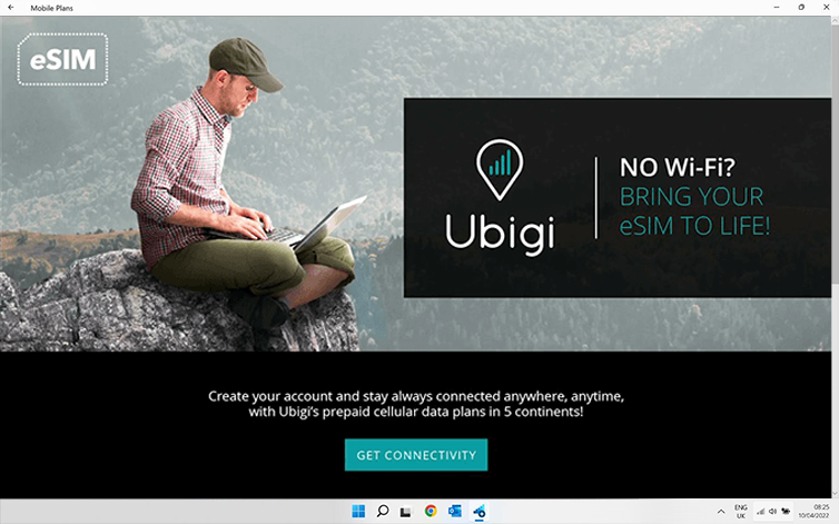 Comment installer une eSIM sur un ordinateur portable Windows 11 (Tuto  officiel de Ubigi) 