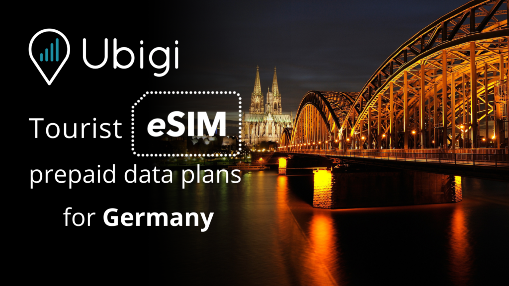 Prepaid SIM card or eSIM for tourist in Germany. (Ubigi)