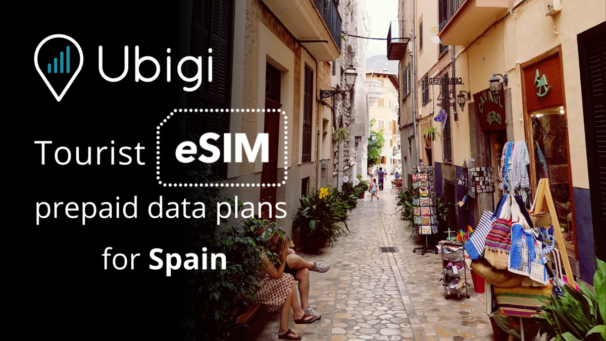 Carte SIM prépayée ou eSIM pour les touristes en Espagne. (Ubigi)