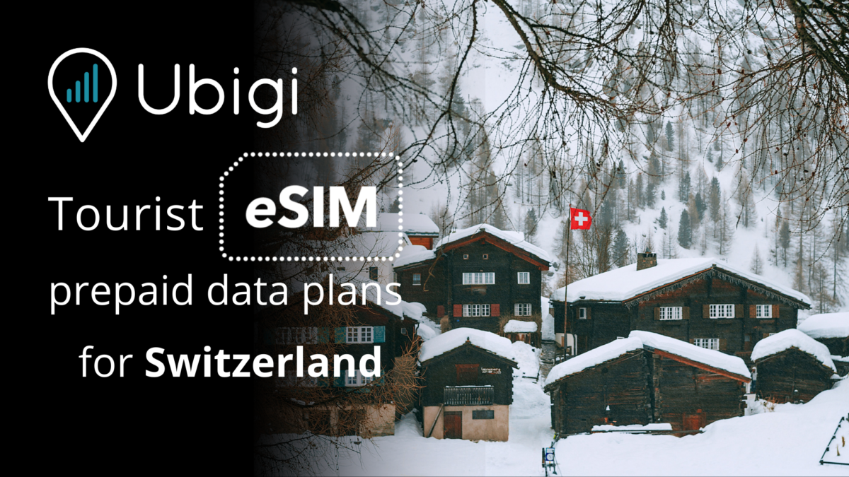 Carte SIM prépayée ou eSIM pour les touristes en Suisse. (Ubigi)