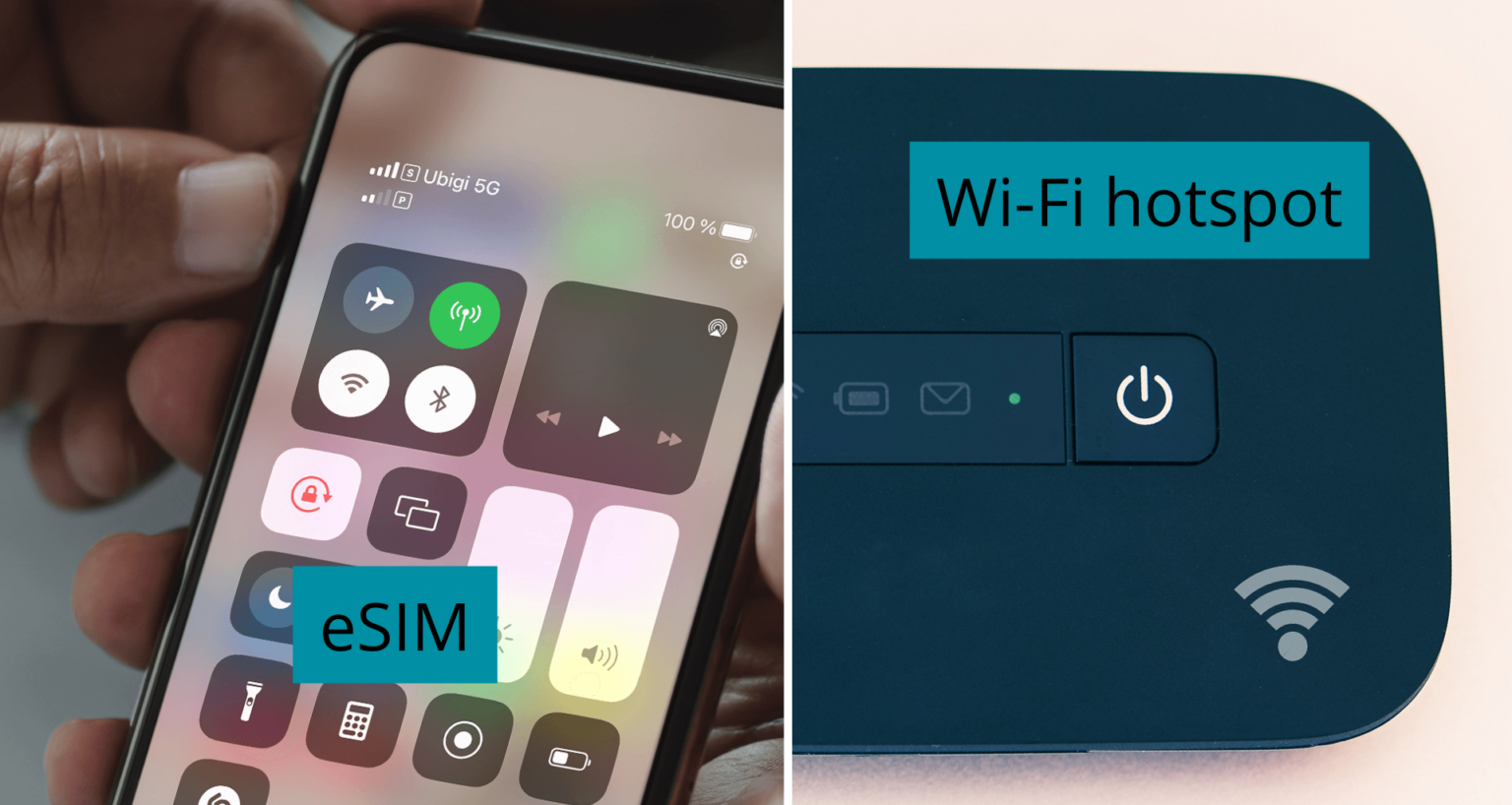 eSIM vs. WiFi hotposts What is the best option? Answer by Ubigi