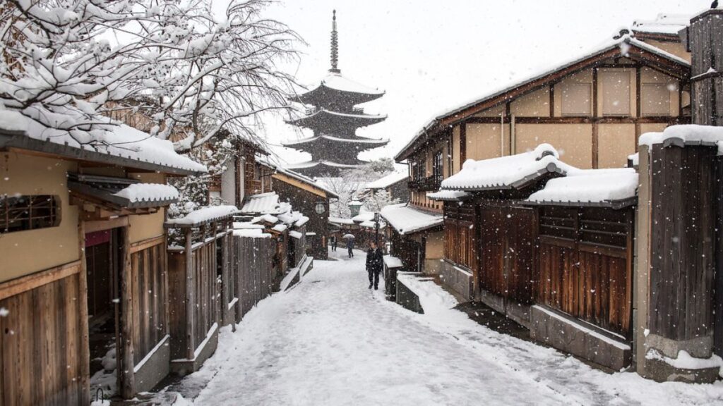 Ubigi blog winter christmas destinations kyoto japan