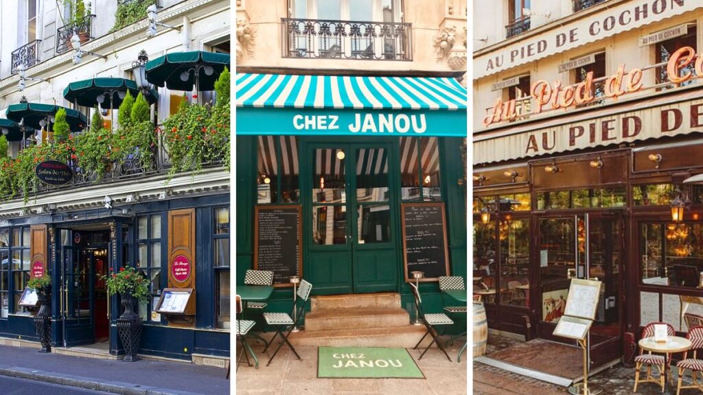 Bistrots classiques Paris Le Procope Chez Janou Au Pied de Cochon