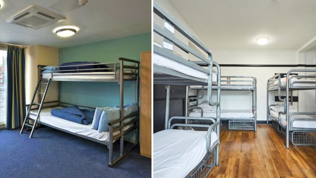 Book hostels such as YHA St.Pancras and St Christopher’s Inn Camden