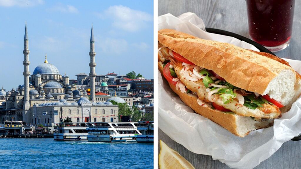Visit Eminonu Market for authentic Balik Ekmek Eat in Istanbul