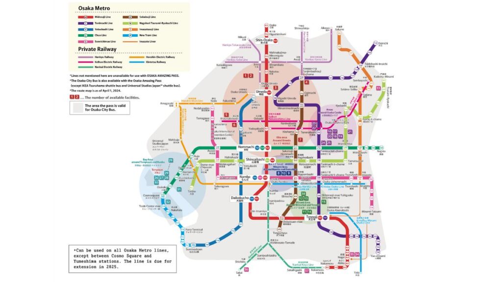Navigate Osaka with Transport Maps