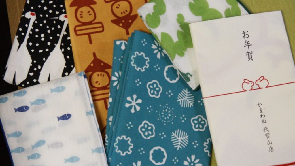Tenugui towels come in different patterns