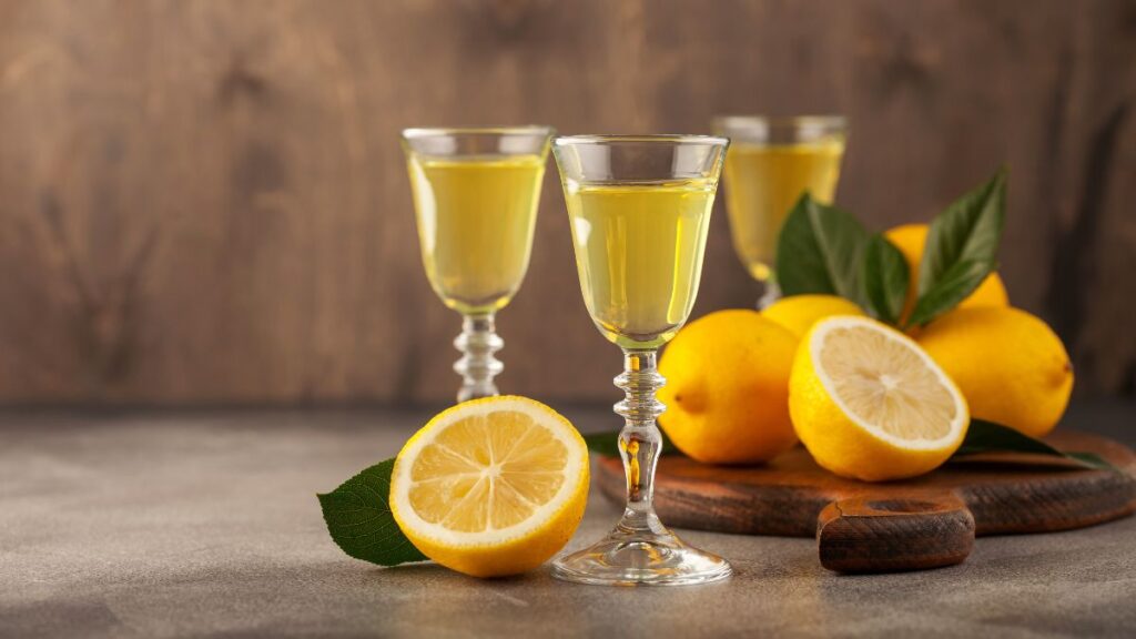 Limoncello is a popular digestiv in Italy