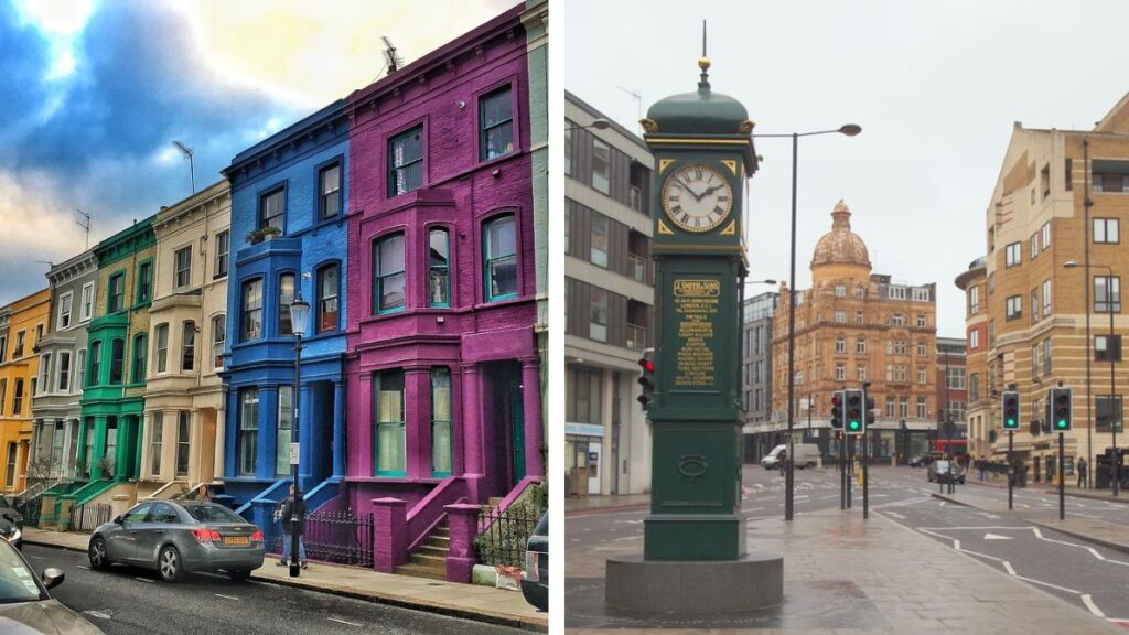 Entdecken Sie Stadtteile wie Notting Hill oder Islington zum Einkaufen