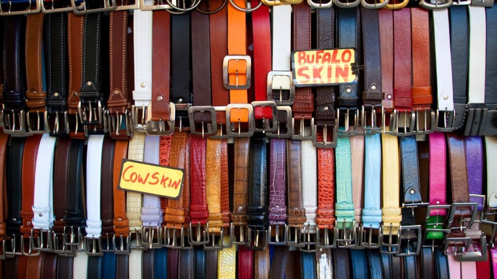 Where to buy souvenirs in Rome? Leather belts from Rome make a great souvenir!