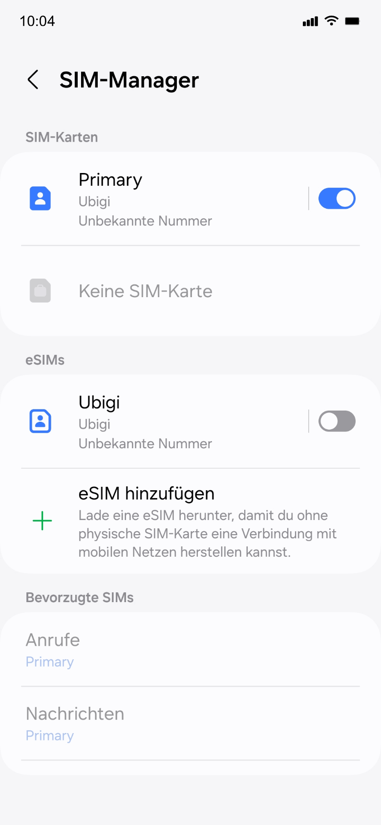 Device setup reminder - before departure
