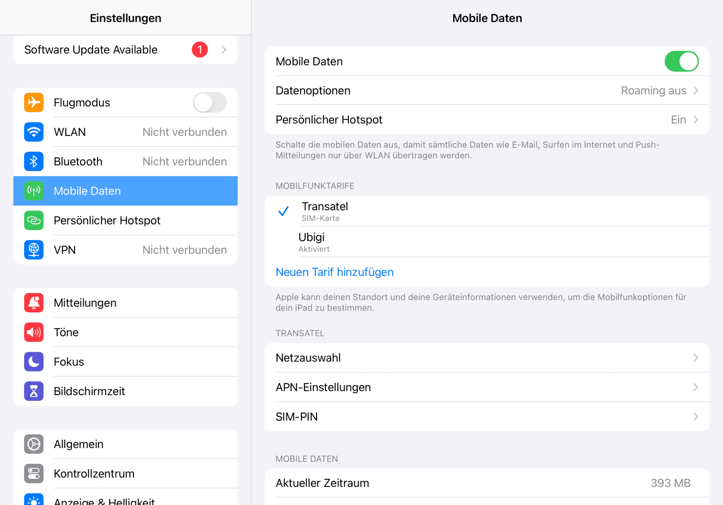 Device setup reminder - before departure
