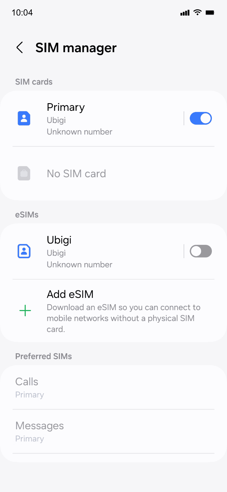Device setup reminder - before departure