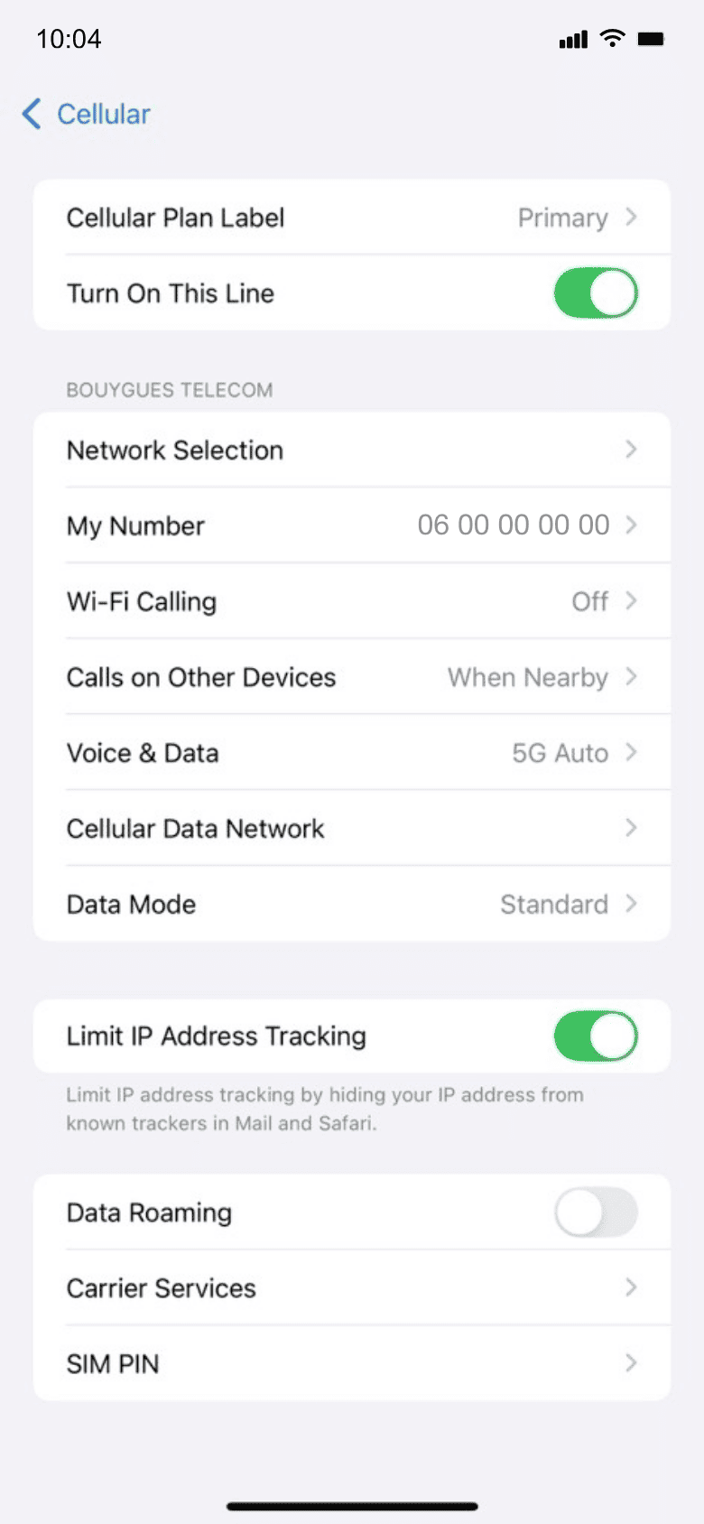Device setup reminder - before departure