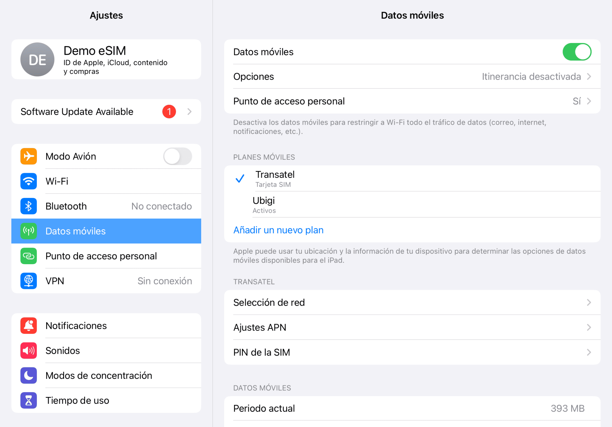 Device setup reminder - before departure