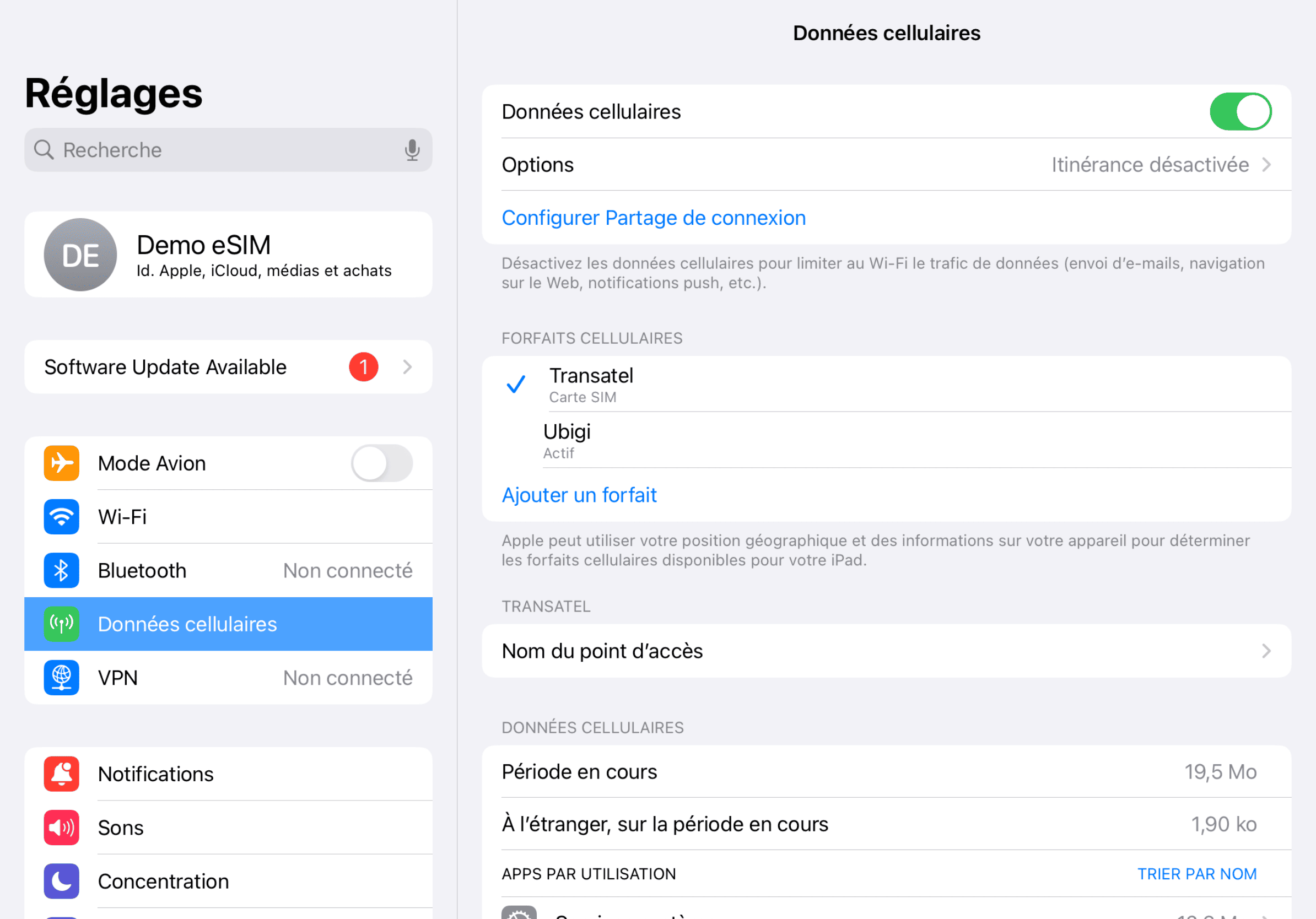 Device setup reminder - before departure