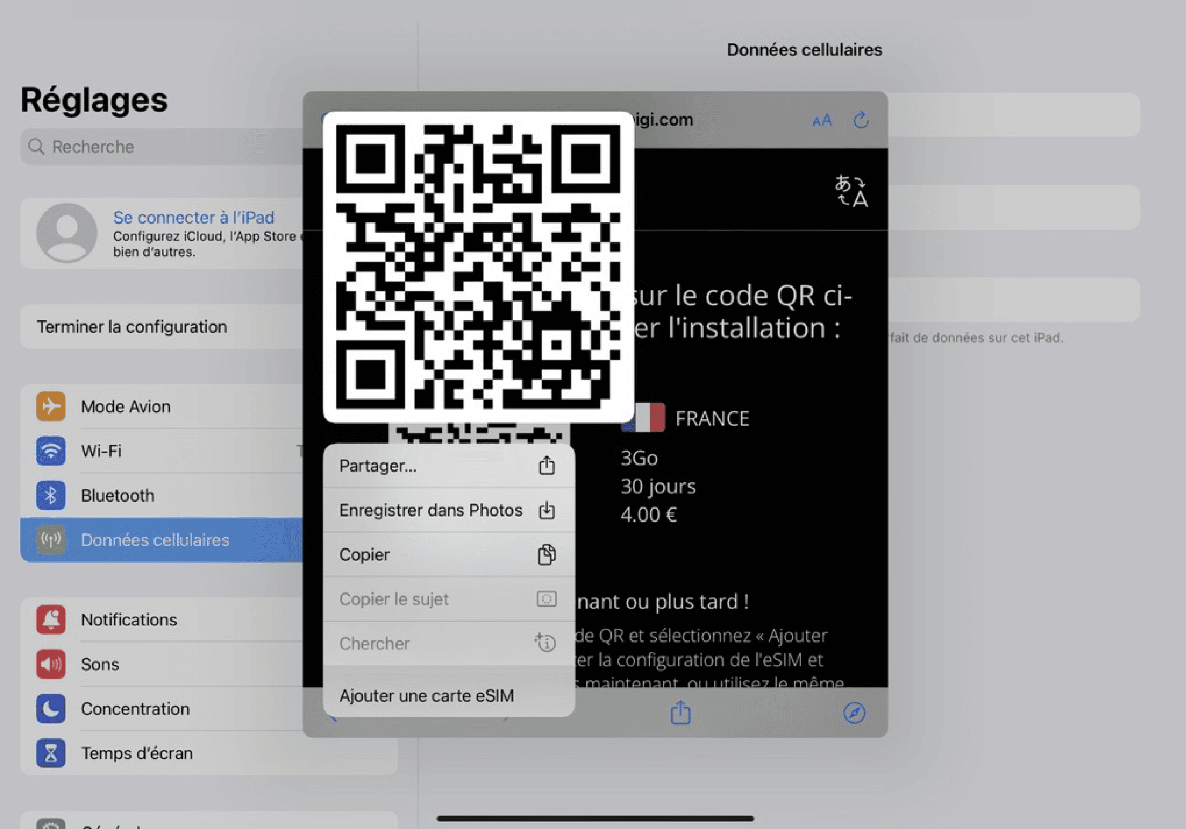 Step 3 - eSIM tutorial