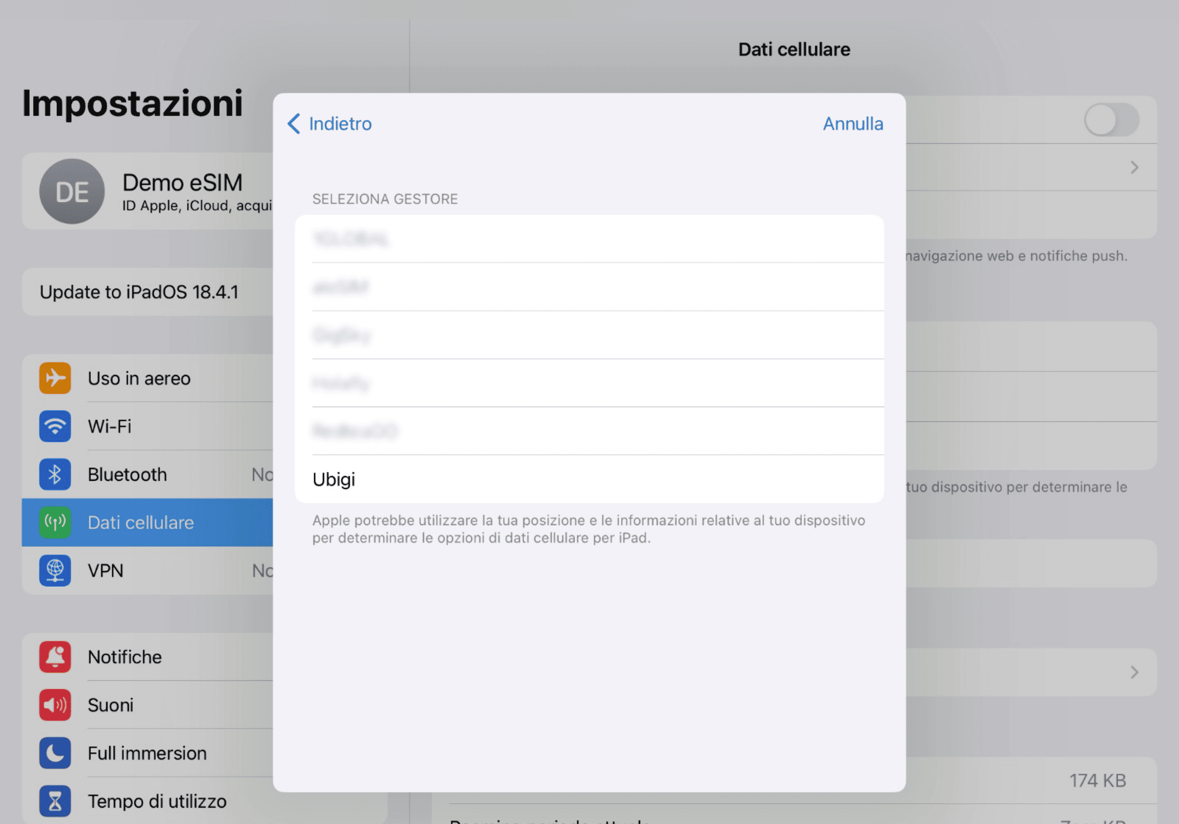 Step 1 - eSIM tutorial