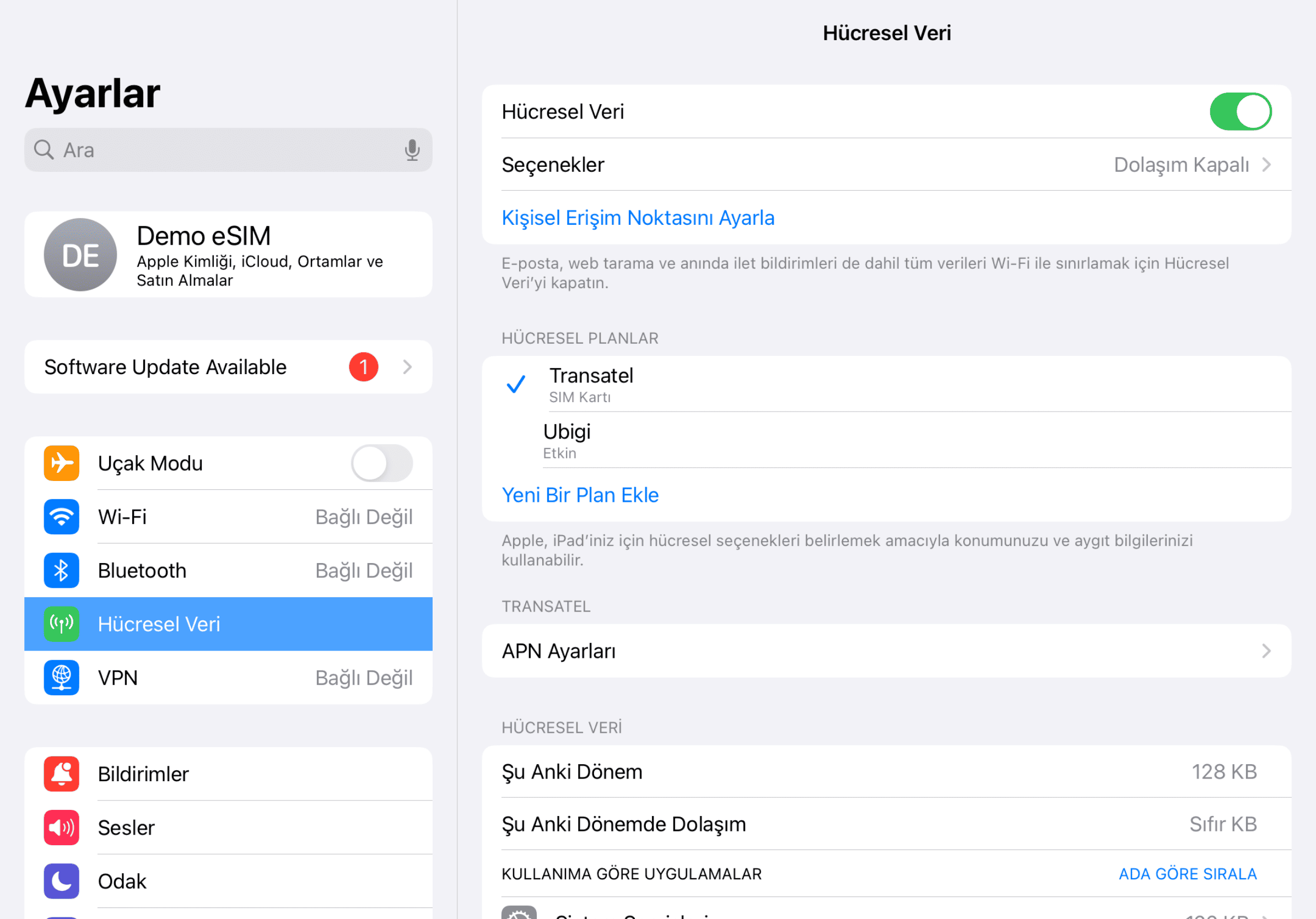 Device setup reminder - before departure
