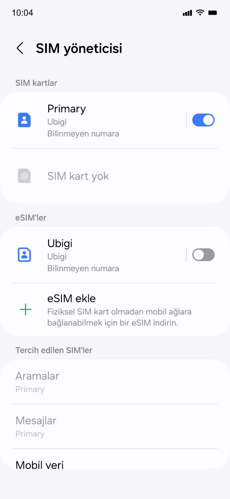 Device setup reminder - before departure