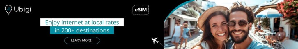 Book your Ubigi eSIM data plan for Greece to get Internet without roaming charges