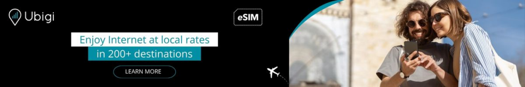 Book your eSIM data plan with Ubigi for Spain