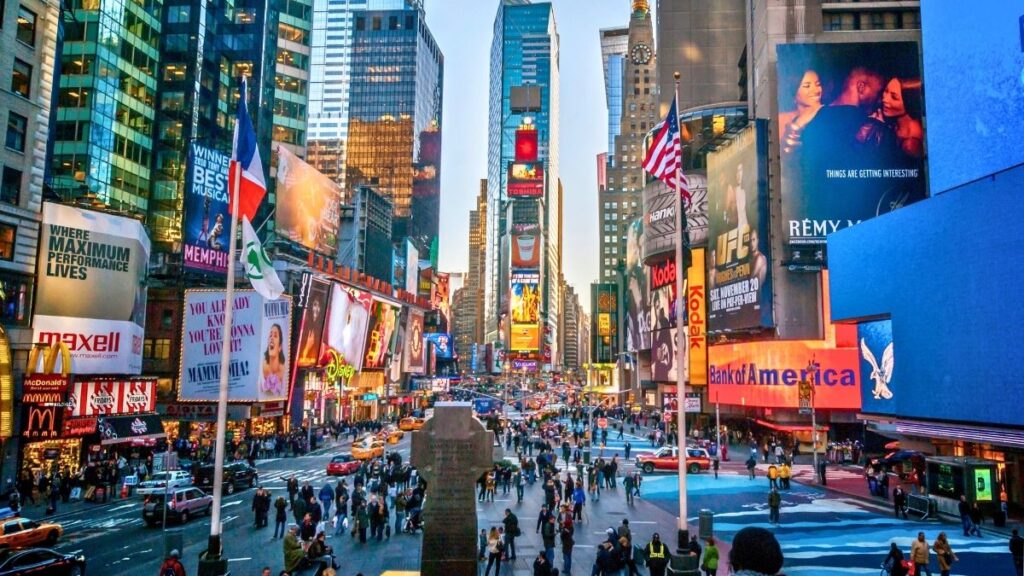 Vous ne pouvez pas manquer l'emblématique Times Square lorsque vous séjournez à New York.