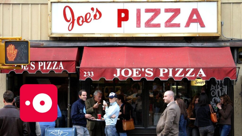 10 app per il tuo viaggio negli Stati Uniti - Trova posti come Joe's Pizza per andare con i tuoi amici negli Stati Uniti con l'app OpenTable.