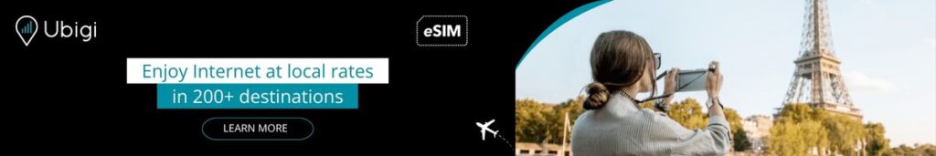Book your eSIM data plan with Ubigi for France