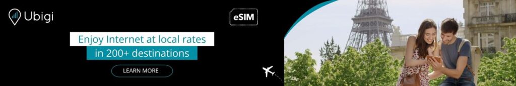 Book your eSIM data plan with Ubigi for France