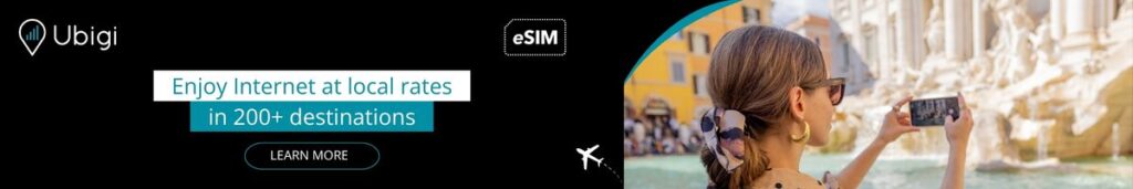 Book your eSIM data plan with Ubigi for your trip to Italy