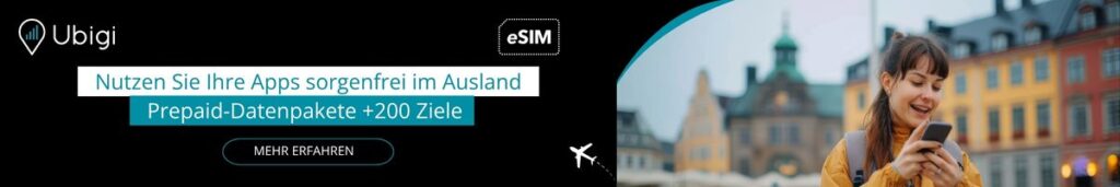 Buchen Sie Ihren Ubigi eSIM Datentarif für die Niederlande und erhalten Sie eine schnelle Internetverbindung