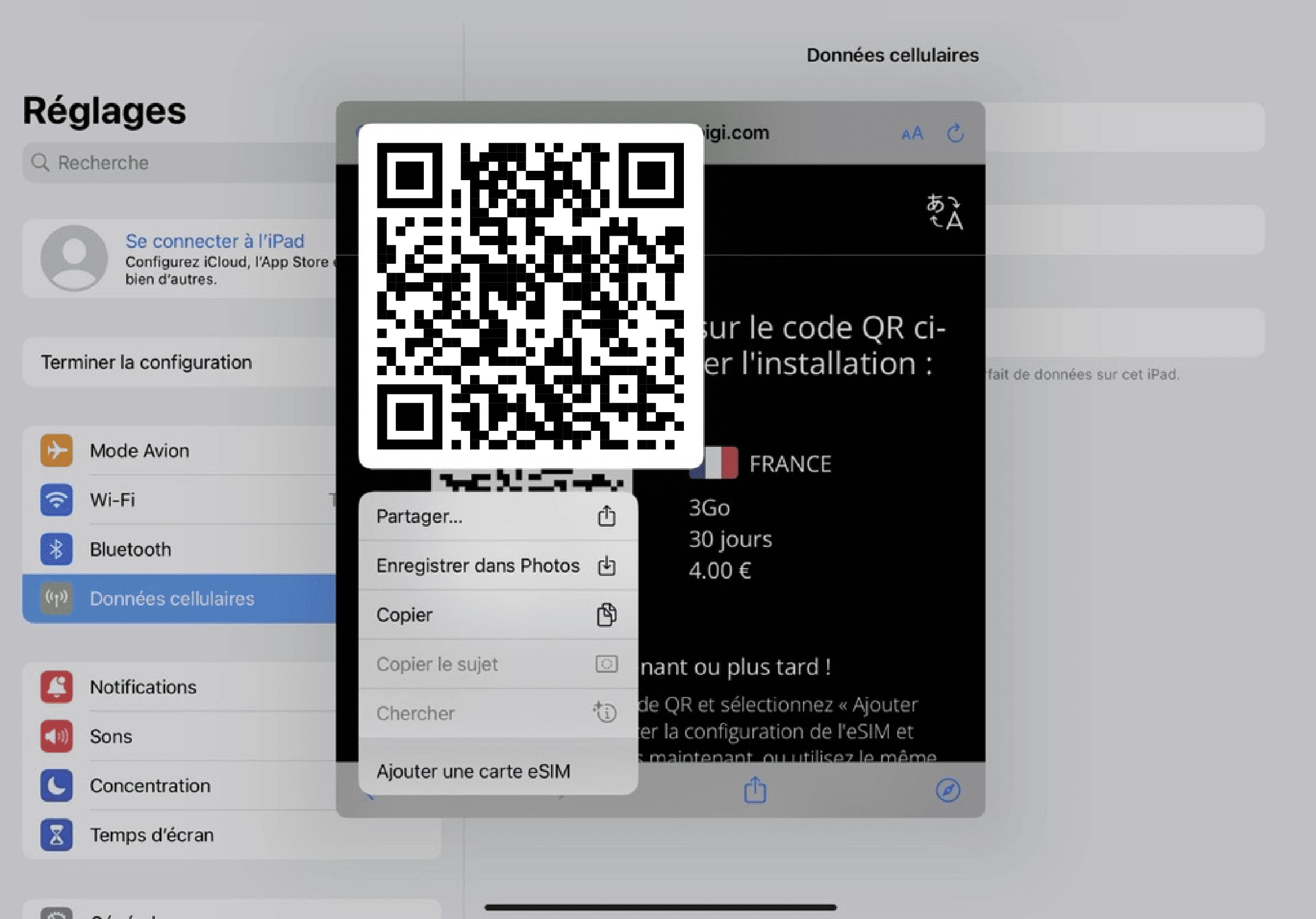Step 3 - eSIM tutorial