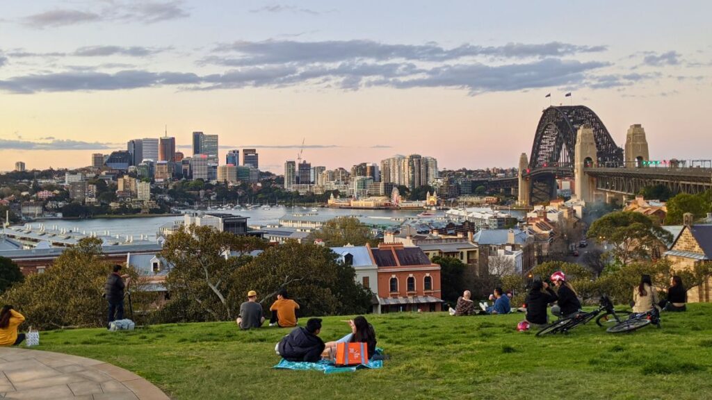 Vue sur Sydney depuis la colline de l'Observatoire