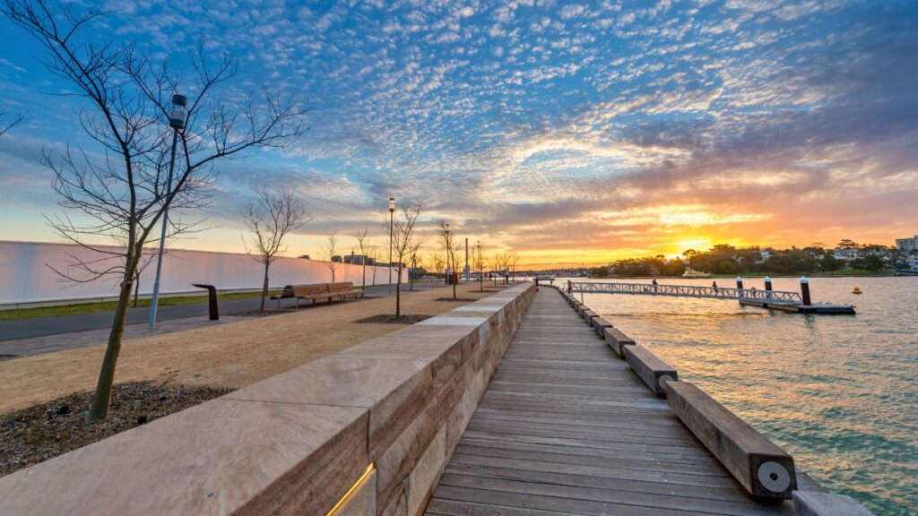 La promenade sur l'estran de Barangaroo vous offre les plus beaux endroits pour prendre des photos