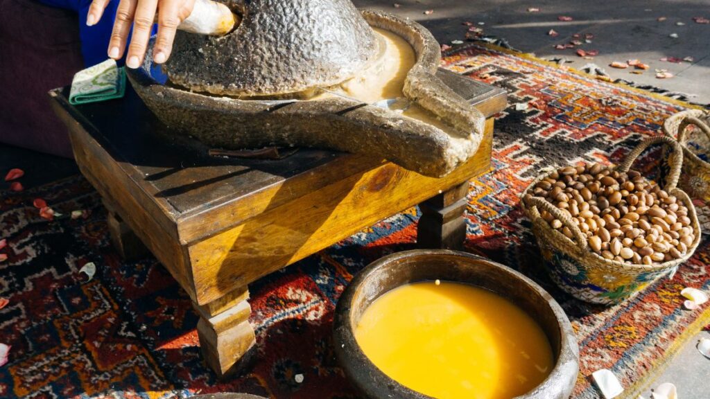 Buy fresh Argan oil as souvenirs when in Marrakech