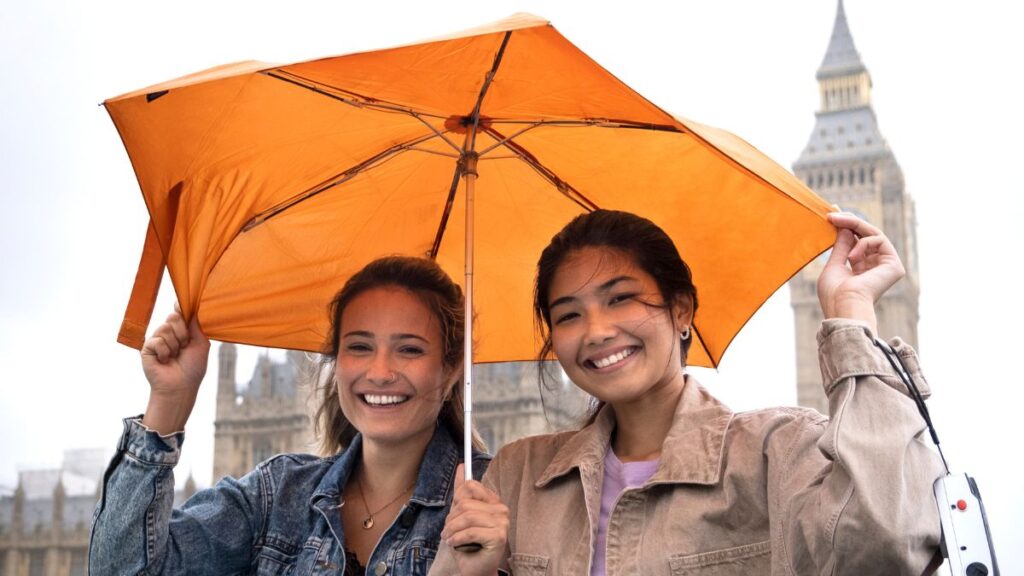 London weather can be tricky, always carry a small umbrella