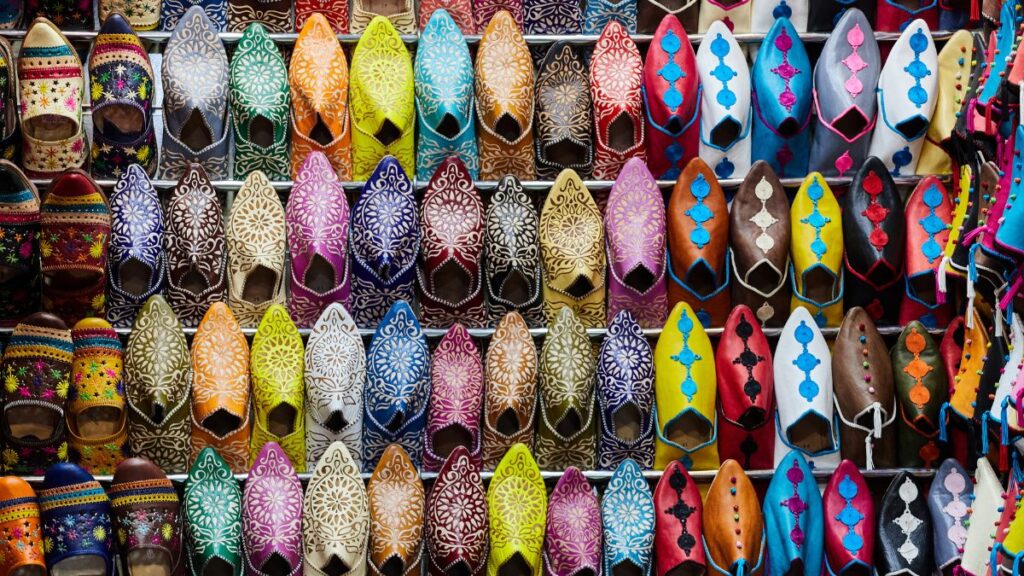 Buy Babouches from any souks or markets in Marrakech