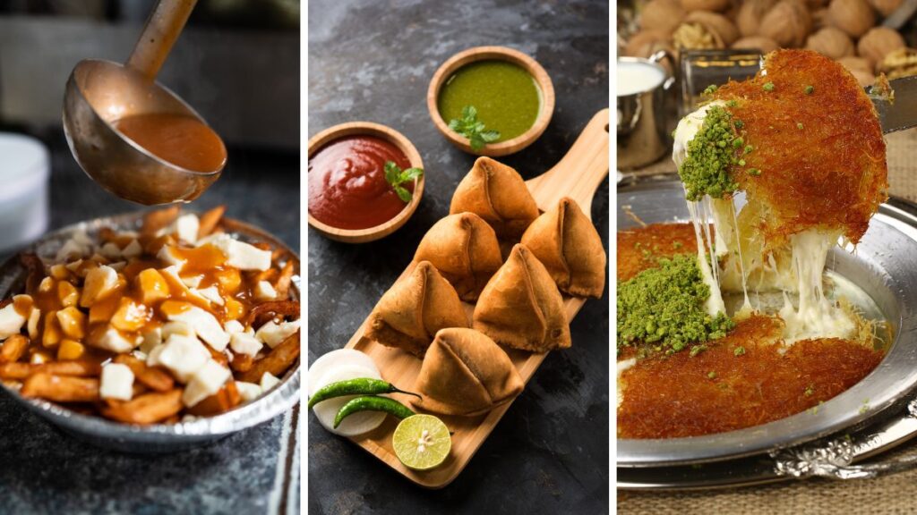 Probieren Sie in Toronto Schnellimbisse wie Poutine, Samosas und Kunefe