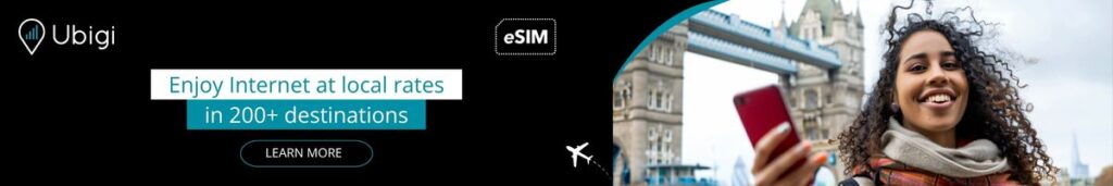 Book your eSIM data plan with Ubigi for London in the UK