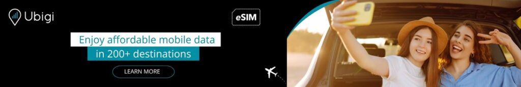 Book your eSIM data plan with Ubigi