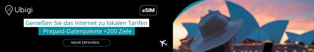 Buchen Sie Ihren eSIM-Datenplan für Australien mit Ubigi