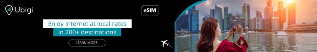 Plan your trip to Singapore with Ubigi eSIM data plan