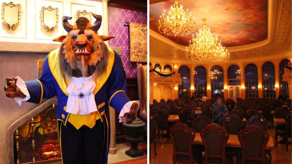 Book in advance to dine and enjoy Disney restaurants like Be Our Guest
