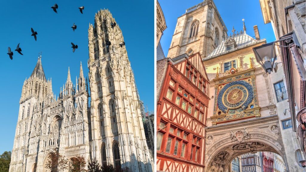 Visit Rouen's historic center and its beautiful cathedral