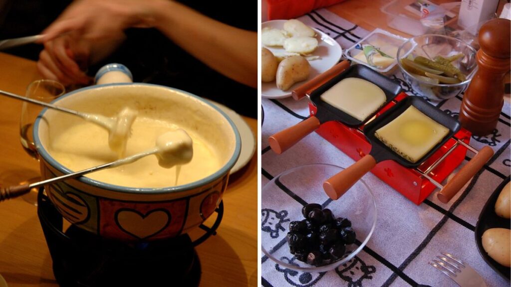 Schweizer Fondue und Raclette sind ein Muss