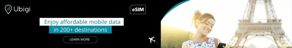 Book your Ubigi eSIM data plan for France